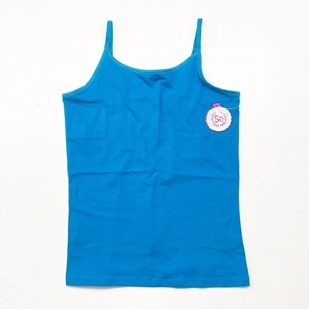 NEW SO girls bright blue cami top